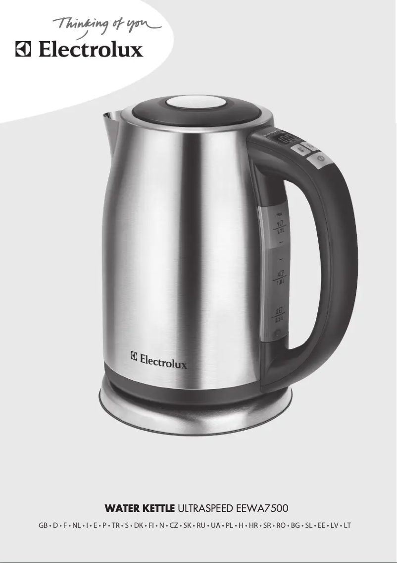 Página 1 del manual Manual de usuario Electrolux EEWA7500