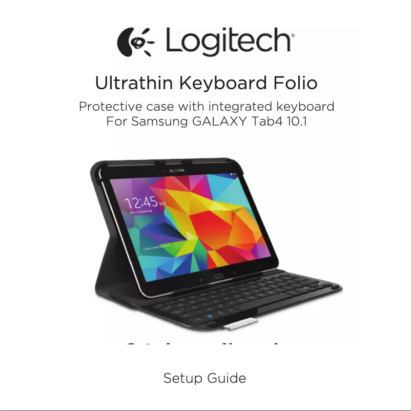 Page 1 de la notice Manuel utilisateur Logitech Ultrathin Keyboard Folio