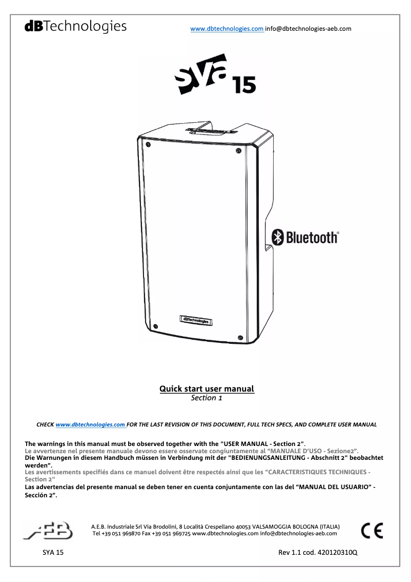 Image de la première page du manuel de l'appareil KL15