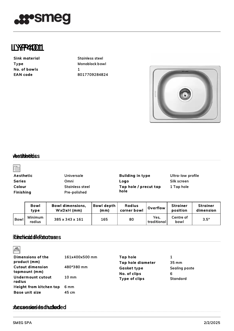 Image de la première page du manuel de l'appareil LYP401
