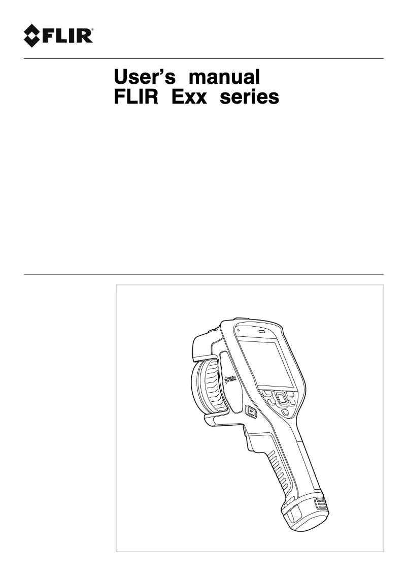 Page 1 de la notice Manuel utilisateur FLIR E96