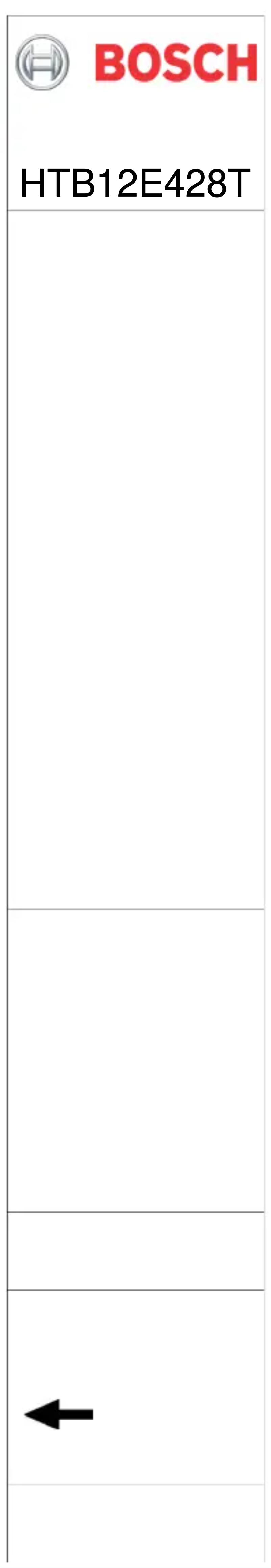 Page 1 de la notice Label énergétique Bosch HTB12E428T