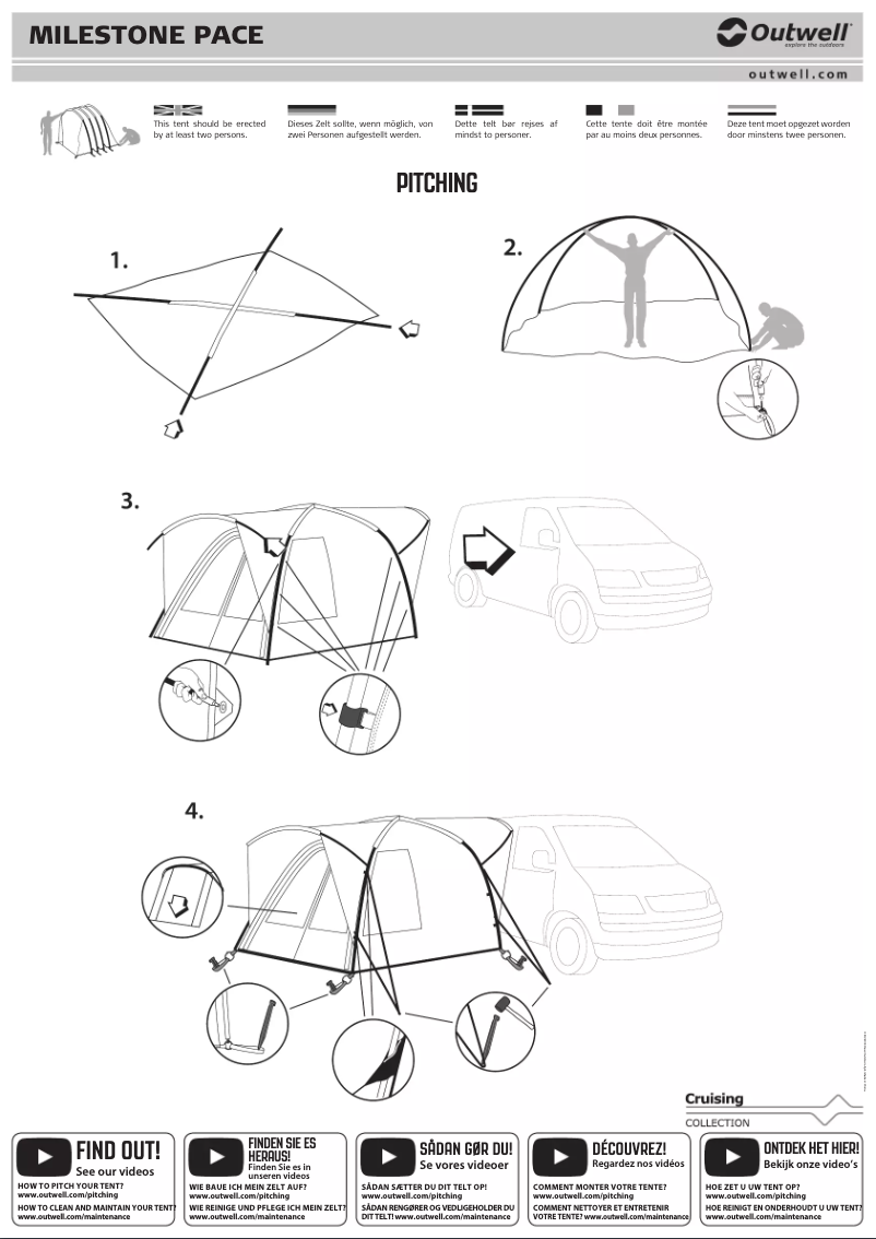 Image de la première page du manuel de l'appareil Milestone Pace