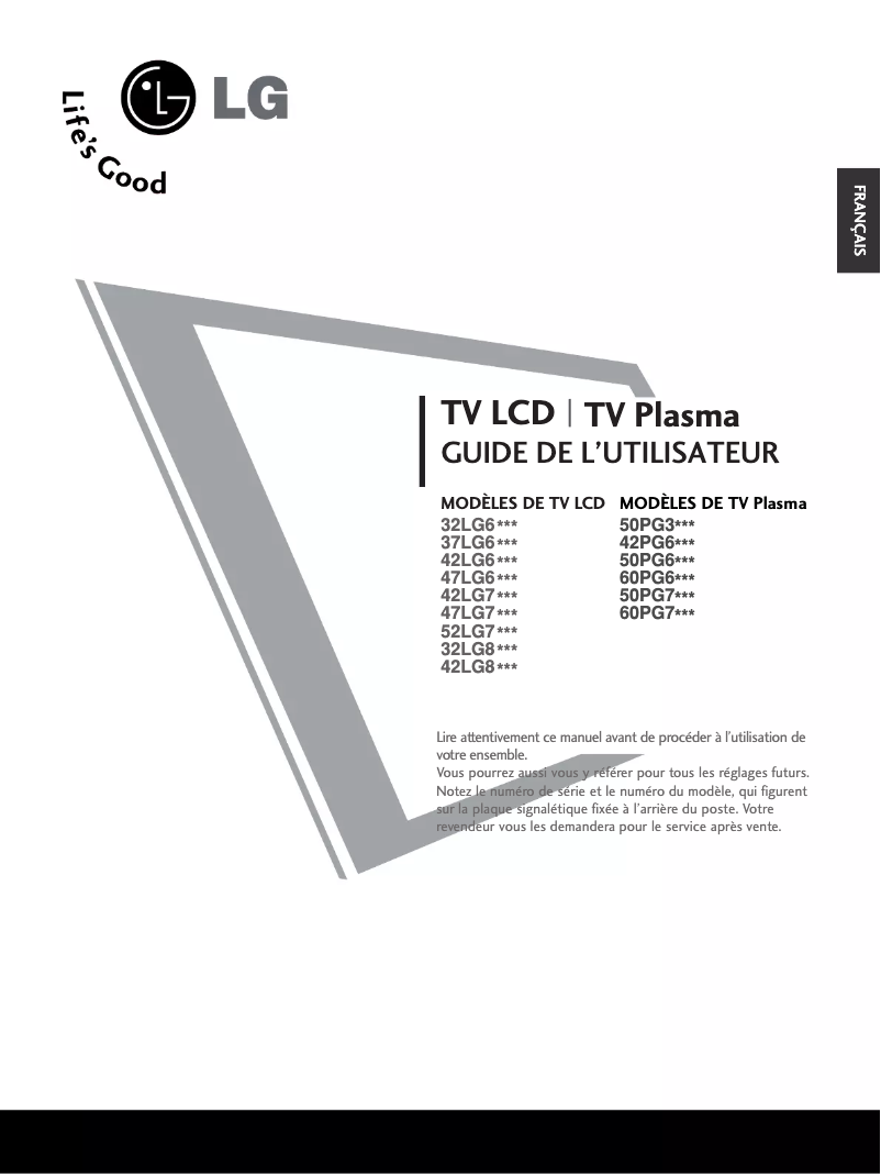 Image de la première page du manuel de l'appareil 50PG30FR