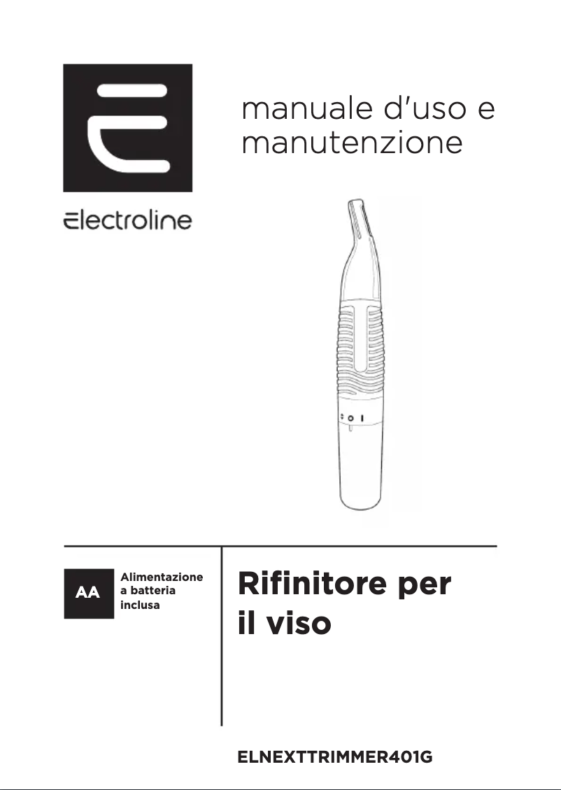 Page n°1 - Manuel utilisateur Electroline ELNEXTTRIMMER401G