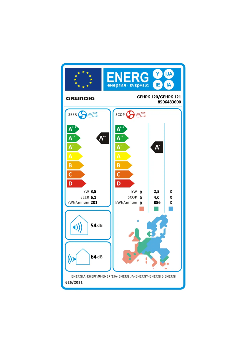 Image de la première page du manuel de l'appareil GEHPK 120 / GEHPK 121