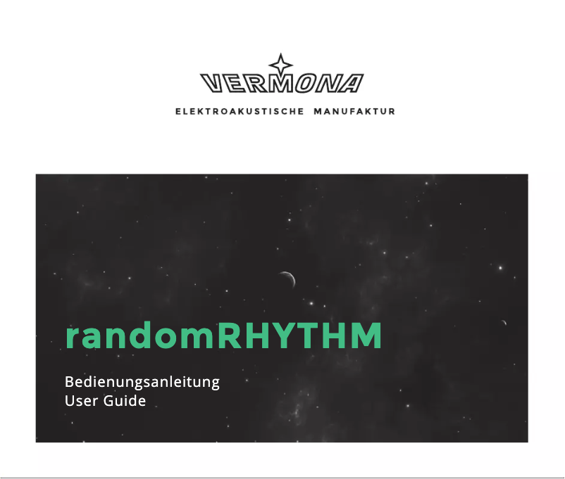 Image de la première page du manuel de l'appareil RandomRhythm