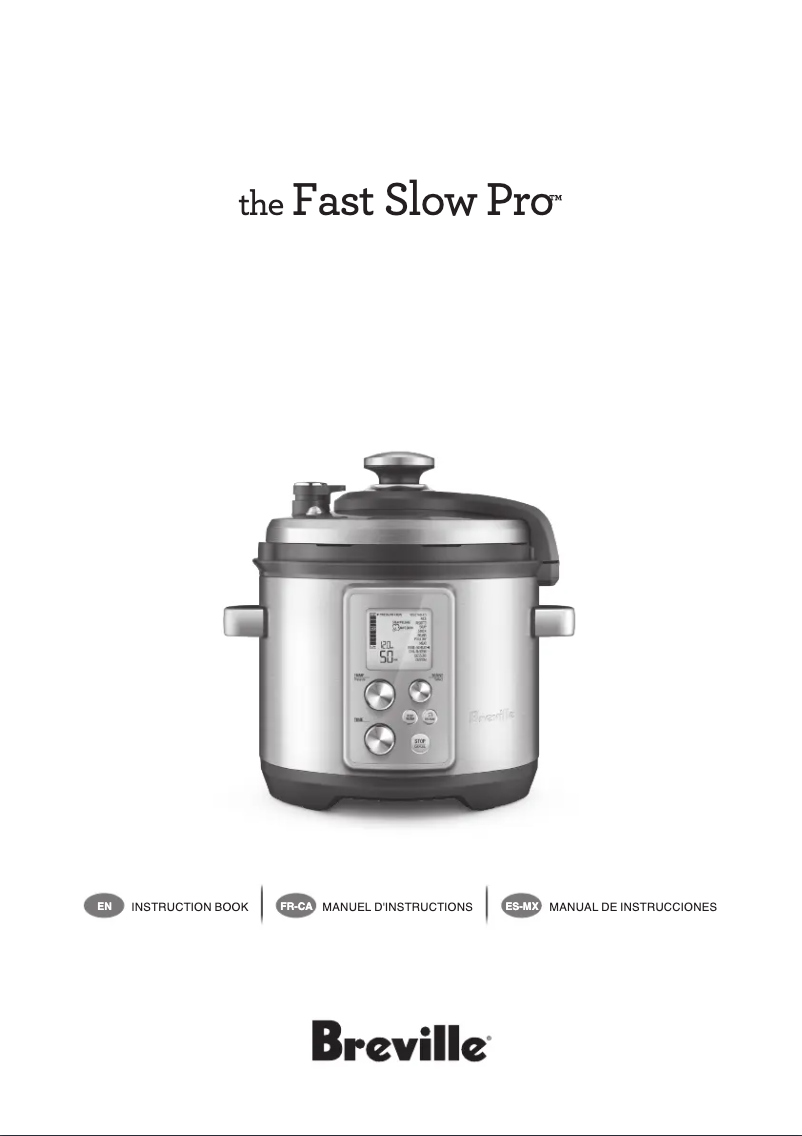 Page n°1 - Manuel utilisateur Breville the Fast Slow Pro BPR700
