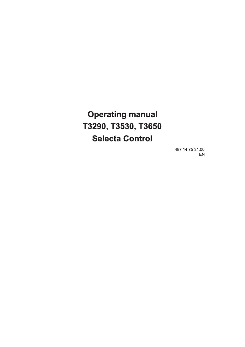 Page 1 de la notice Manuel utilisateur Electrolux T3290