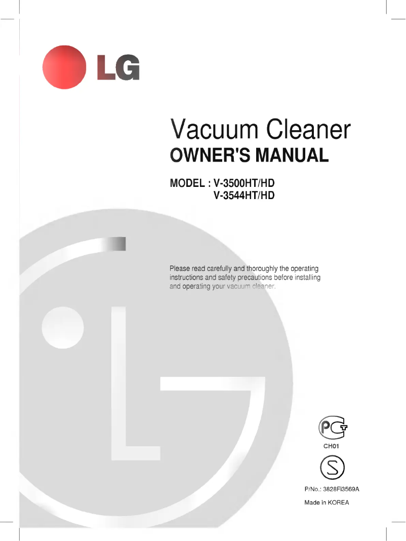 Page n°1 - Manuel utilisateur LG V-3544HT