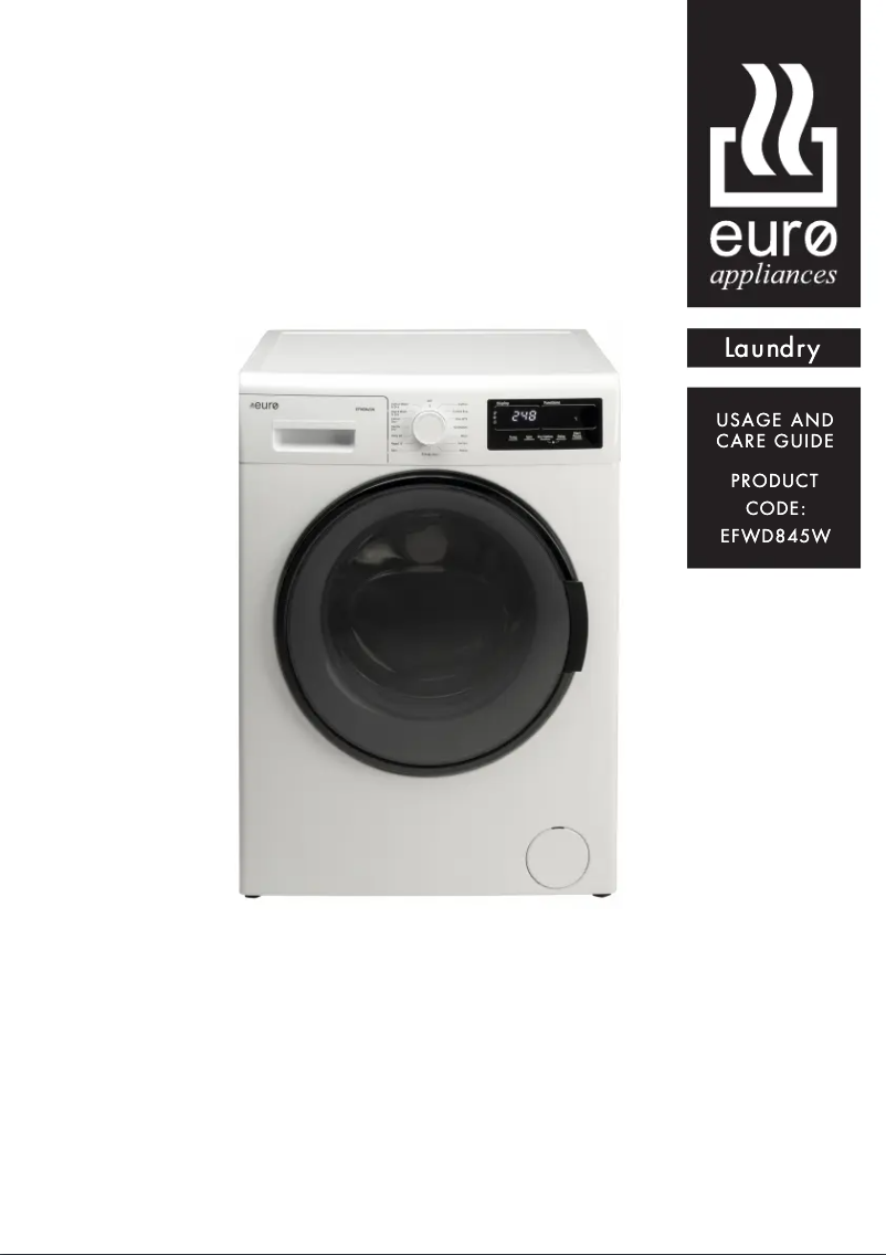 Page 1 de la notice Manuel utilisateur Euro Appliances EFWD845W