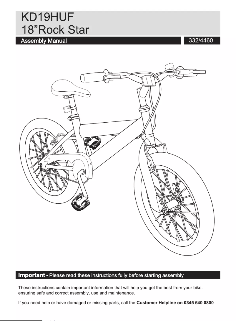 Image de la première page du manuel de l'appareil KD19HUF