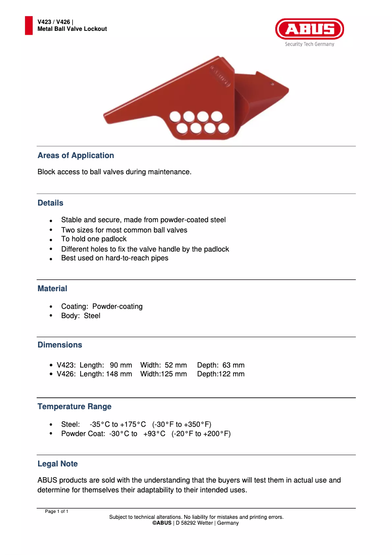 Image de la première page du manuel de l'appareil V423