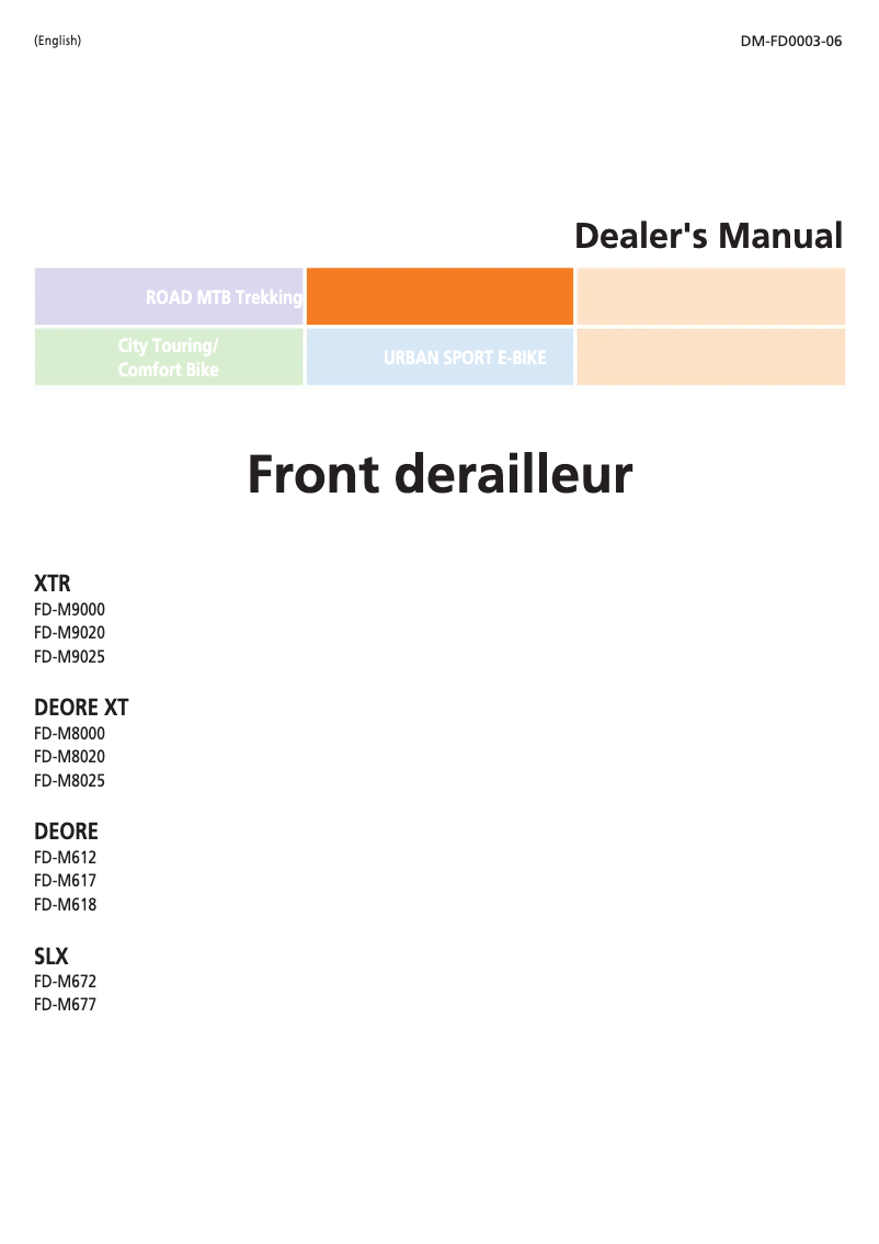 Image de la première page du manuel de l'appareil FD-M8000-E