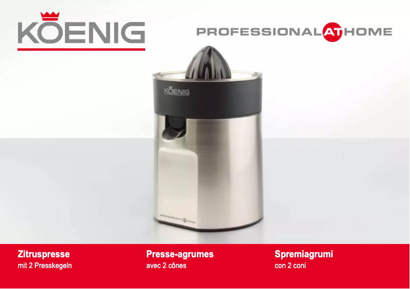 Page n°1 - Manuel utilisateur Koenig B04301