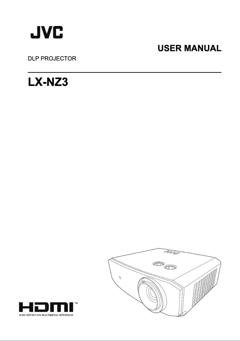 Page 1 de la notice Manuel utilisateur JVC LX-NZ3W