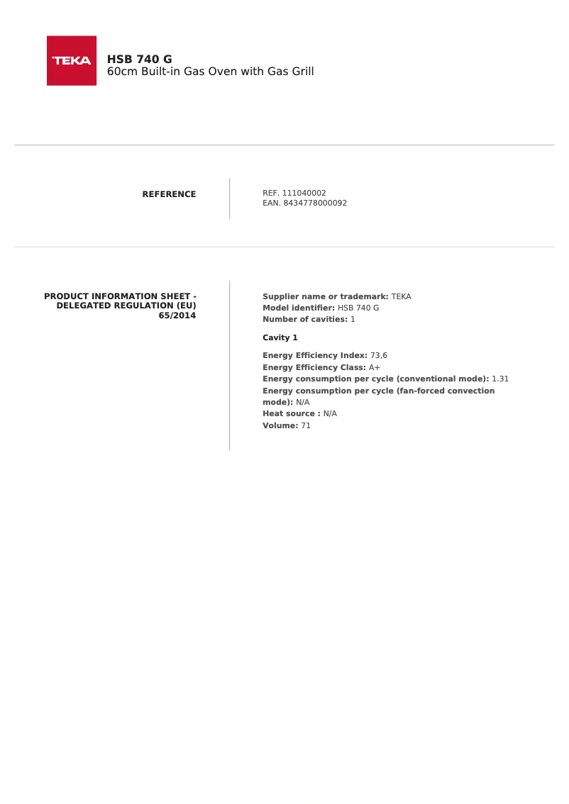 Image de la première page du manuel de l'appareil HSB 740 G