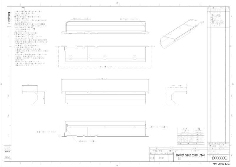 Página 1 del manual Dibujo técnico NEC MultiSync P401