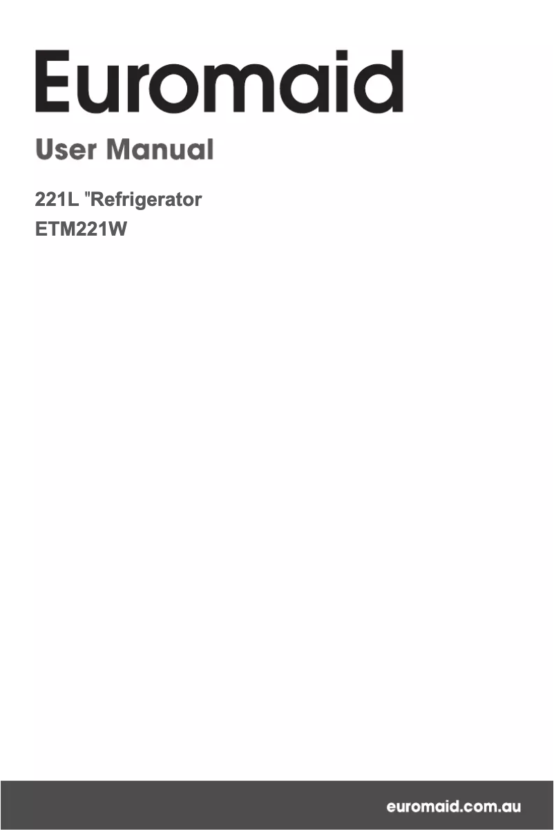 Page n°1 - Manuel utilisateur Euromaid ETM221W