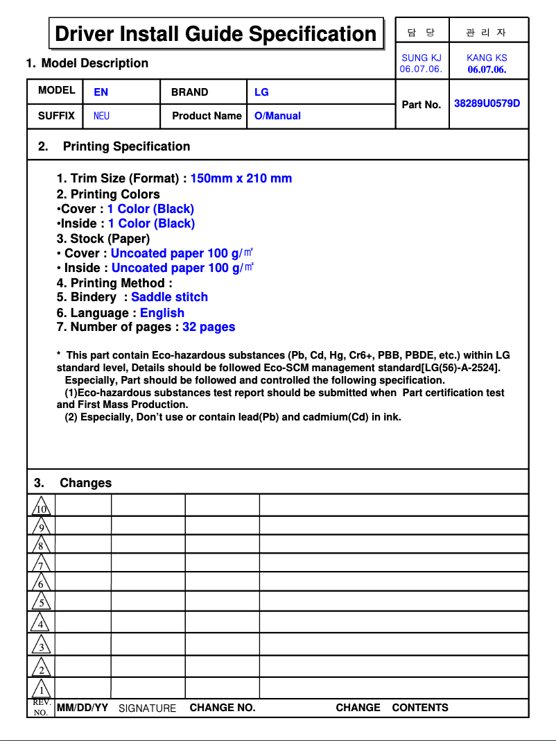 Page 1 de la notice Manuel utilisateur LG 29FS2ALX
