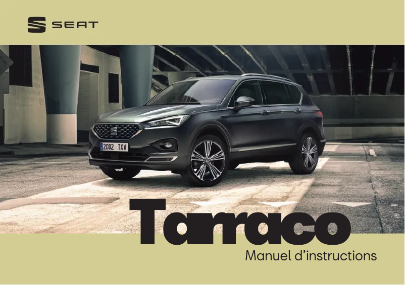 Page 1 de la notice Manuel utilisateur Seat Tarraco (2021)