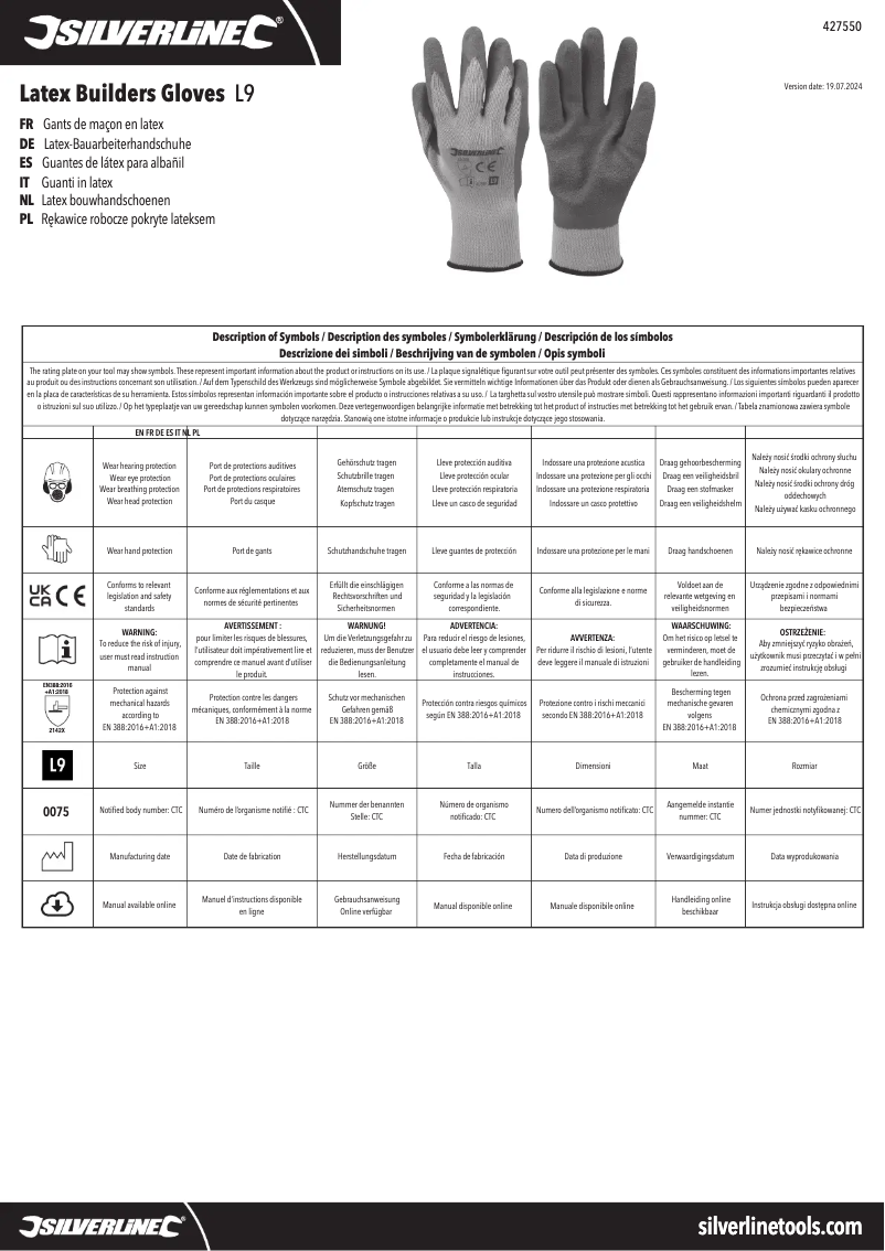 Image de la première page du manuel de l'appareil 427550