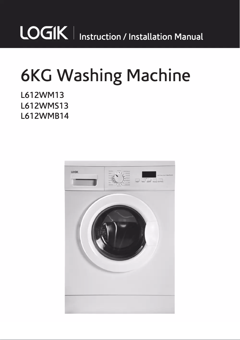 Page 1 de la notice Manuel utilisateur Logik L612WMS13