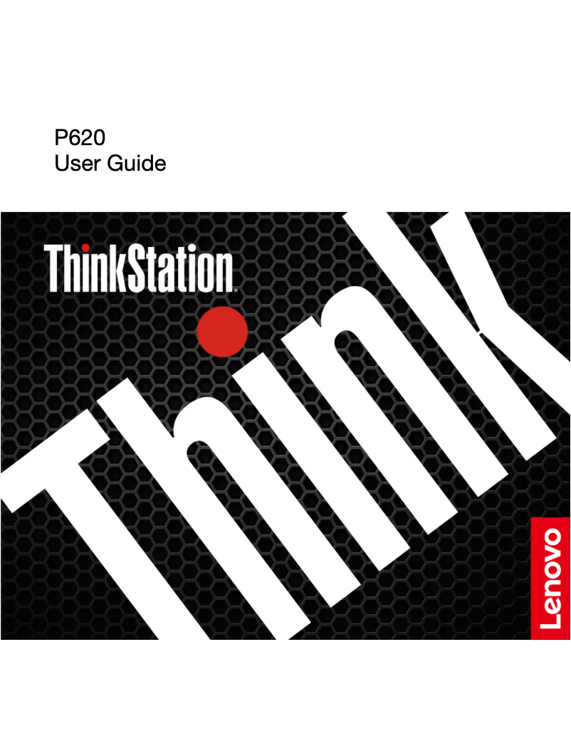 Page n°1 - Manuel utilisateur Lenovo Thinkstation P620