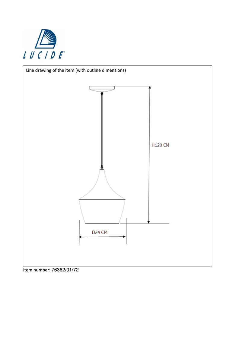 Page n°1 - Manuel utilisateur Lucide Woody 76362/01/72