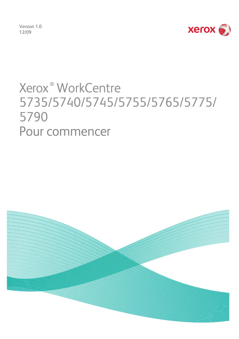 Page n°1 - Manuel utilisateur Xerox WorkCentre 5765V_A