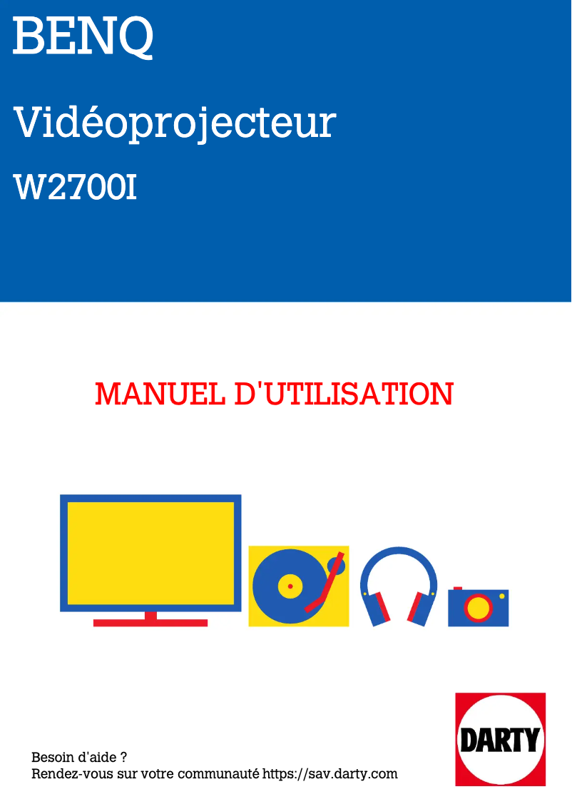 Page n°1 - Manuel utilisateur BenQ W2700i