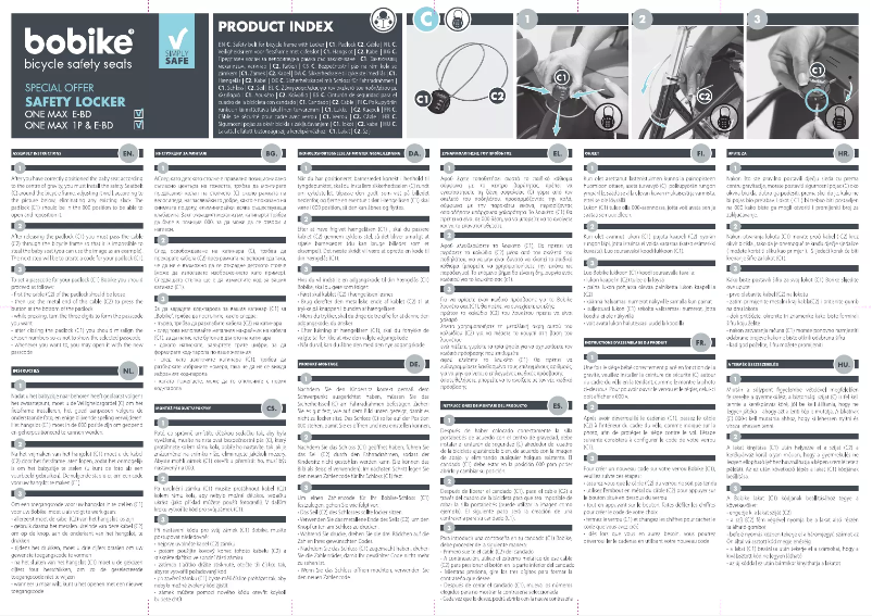 Page 1 de la notice Manuel utilisateur Bobike Safety Locker