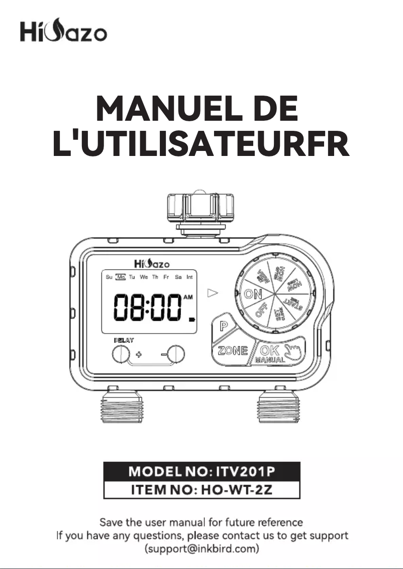 Page n°1 - Manuel utilisateur HIOAZO HO-WT-2Z