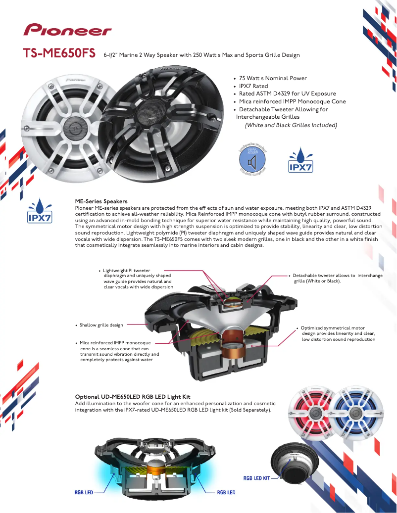 Page n°1 - Brochure Pioneer TS-ME650FS