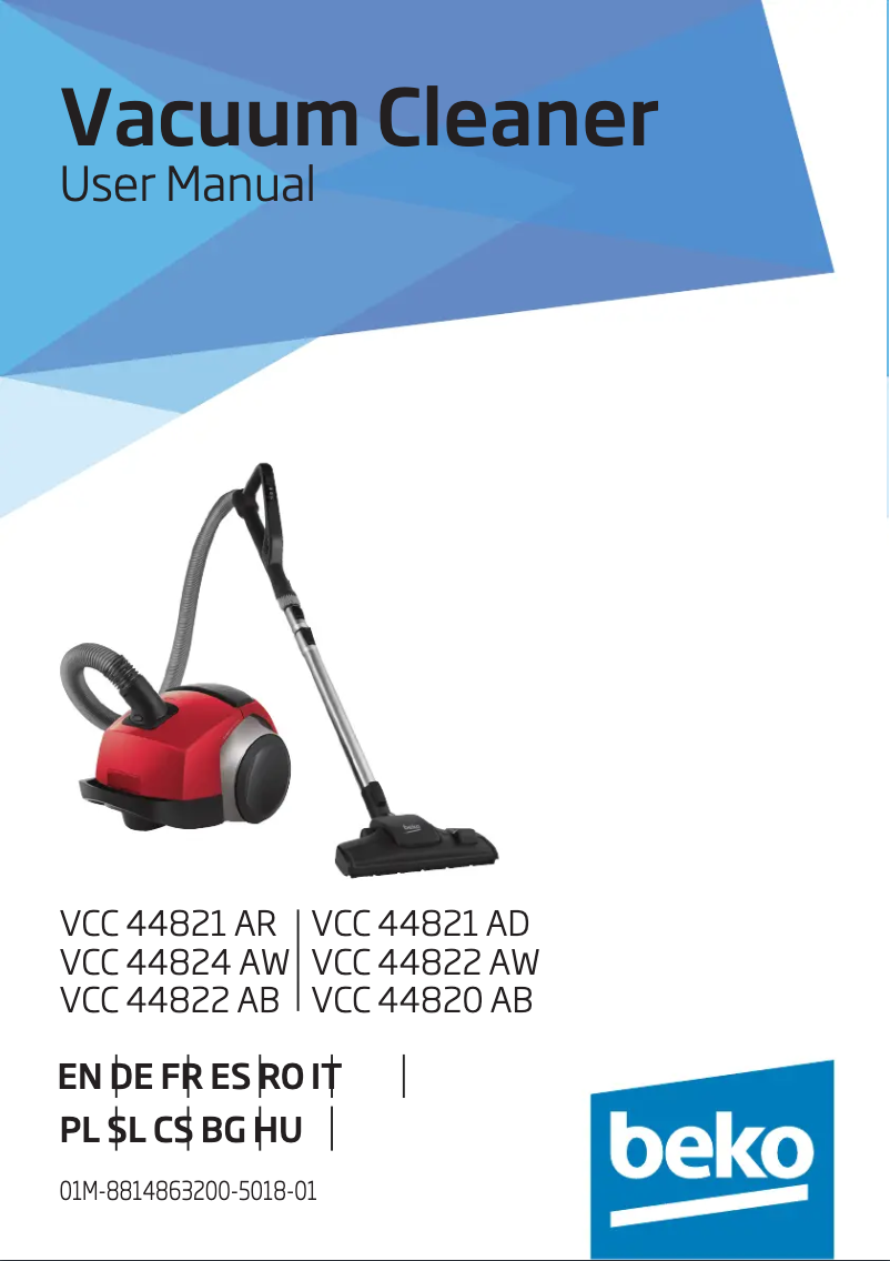 Page n°1 - Manuel utilisateur Beko VCC 44820 AB