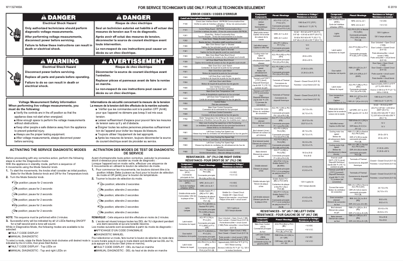 Página 1 del manual Diagrama de cableado KitchenAid KFDC506JIB