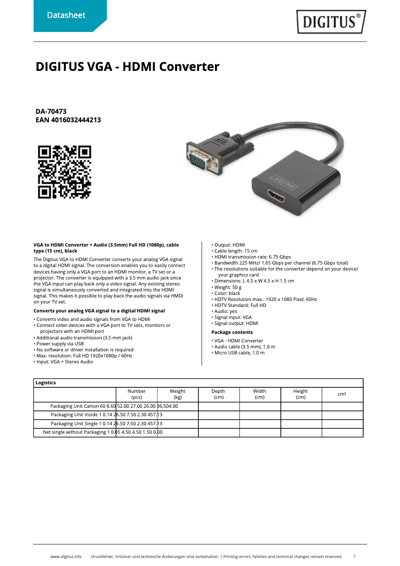 Image de la première page du manuel de l'appareil DA-70473