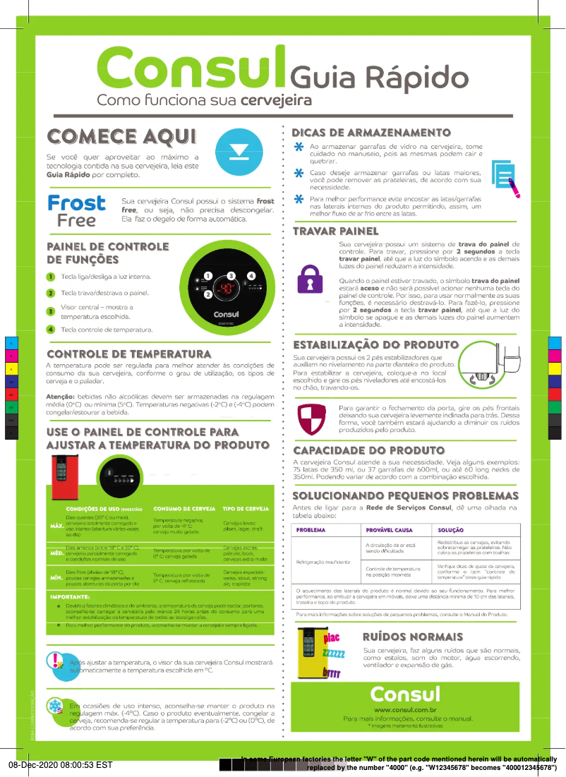 Página 1 del manual Manual de usuario Consul CZE12BE