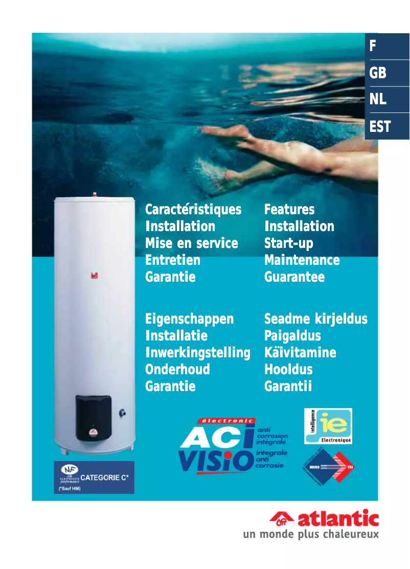 Image de la première page du manuel de l'appareil ACI