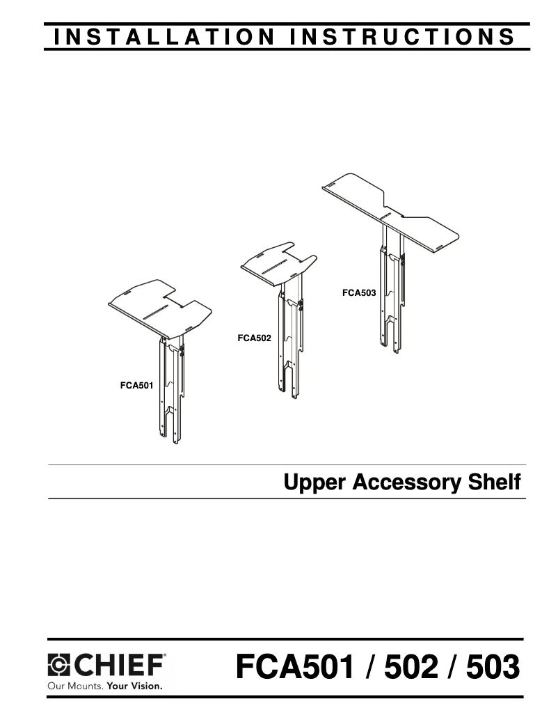 Page 1 de la notice Manuel utilisateur Chief FCA502