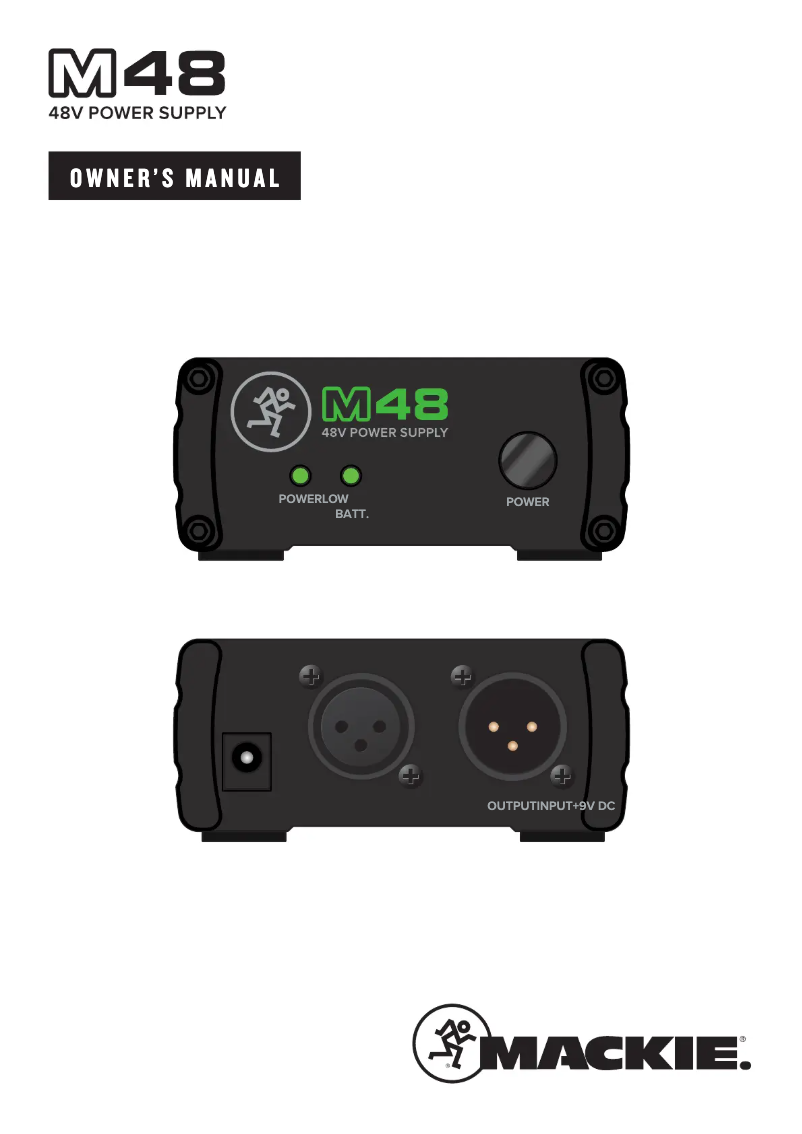Página 1 del manual Manual de usuario Mackie M48