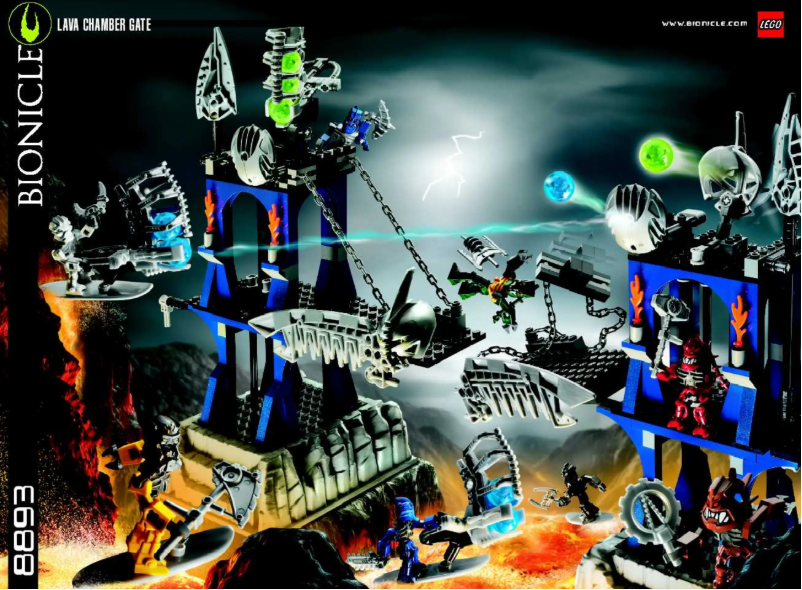 Page n°1 - Manuel utilisateur Lego Bionicle 8893