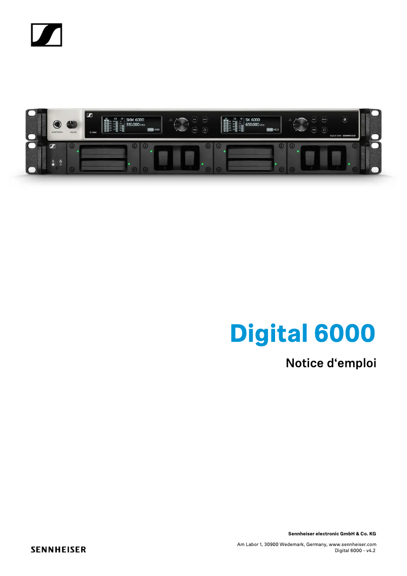 Image de la première page du manuel de l'appareil SR IEM G4