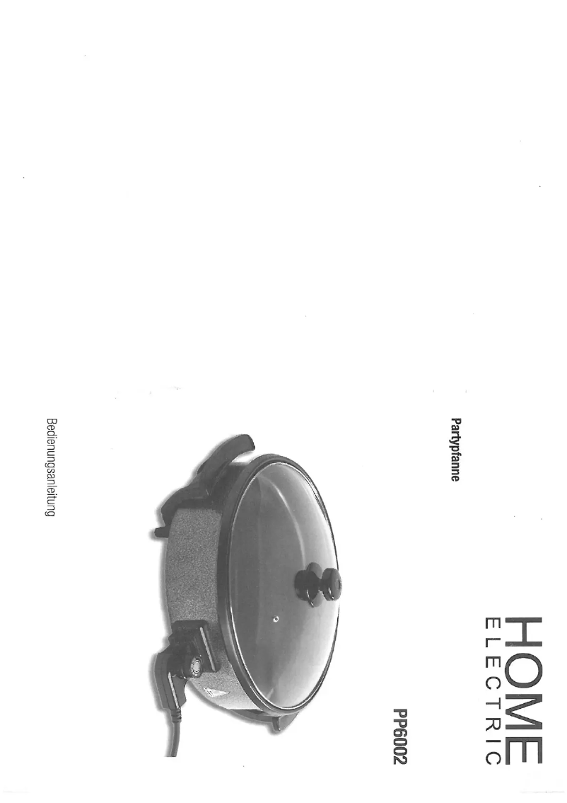 Page 1 de la notice Manuel utilisateur Home Electric PP6002