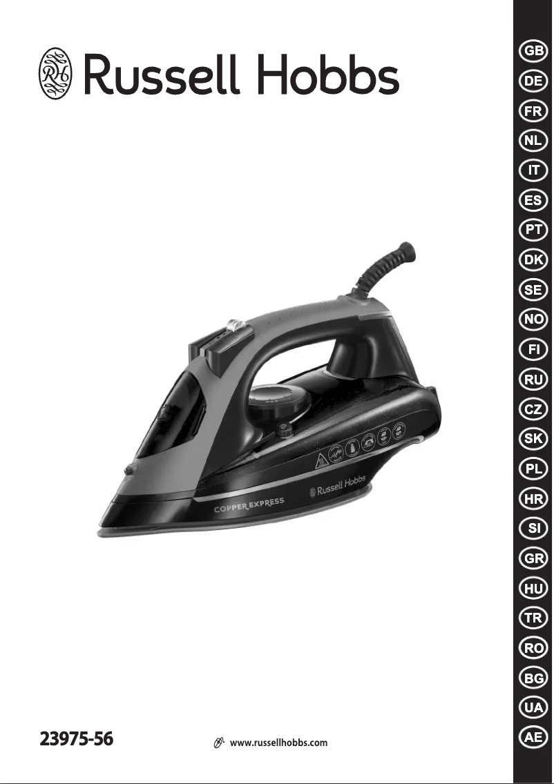 Page 1 de la notice Manuel utilisateur Russell Hobbs Copper Express 23975