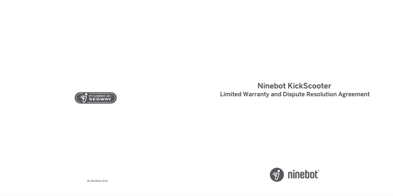 Page 1 of the manual Warranty Information Segway Ninebot KickScooter F30