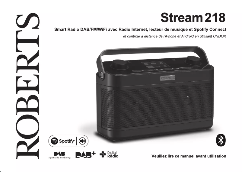 Image de la première page du manuel de l'appareil Stream 218