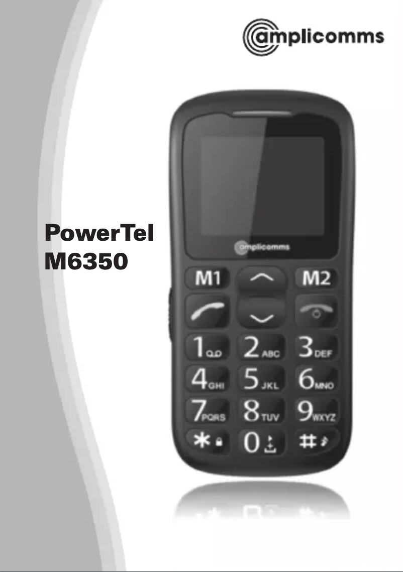 Page n°1 - Manuel utilisateur Amplicom PowerTel M6350