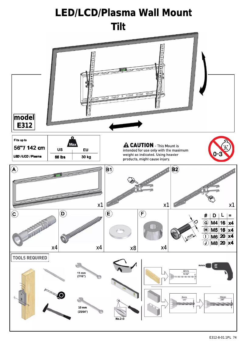 Page n°1 - Manuel utilisateur Barkan E312