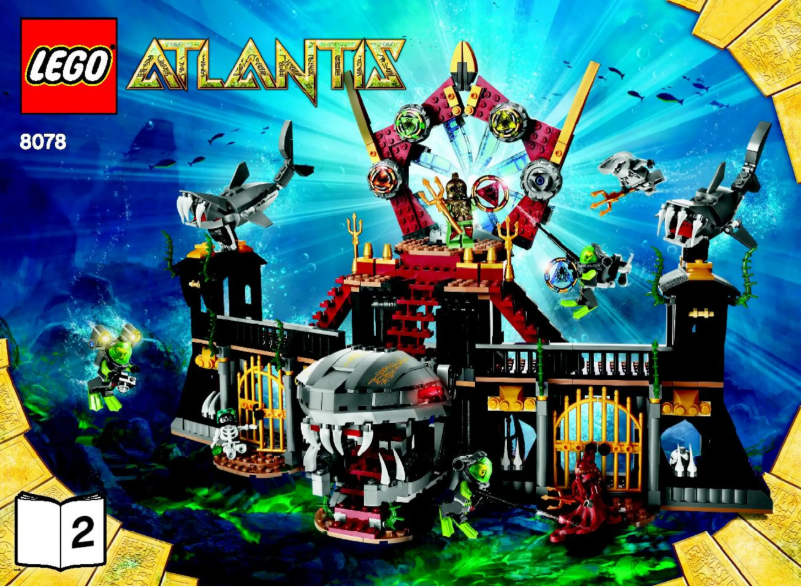 Page 1 de la notice Manuel utilisateur Lego Atlantis 8078